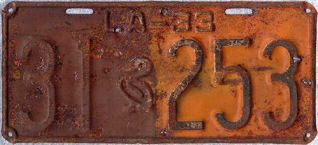 poor condition Louisiana 1933